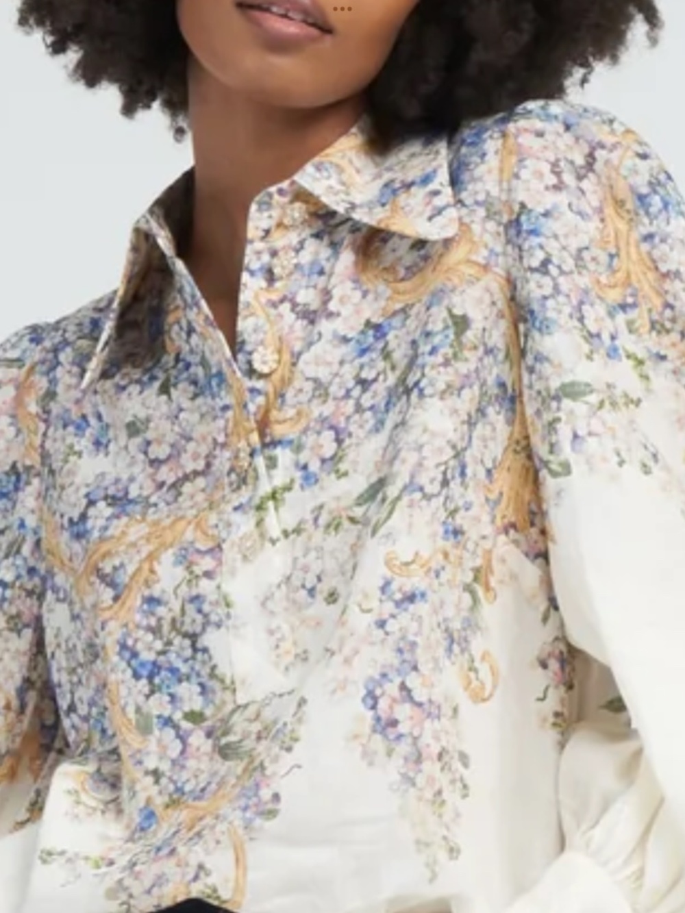 Zimmermann Tama floral blouse top